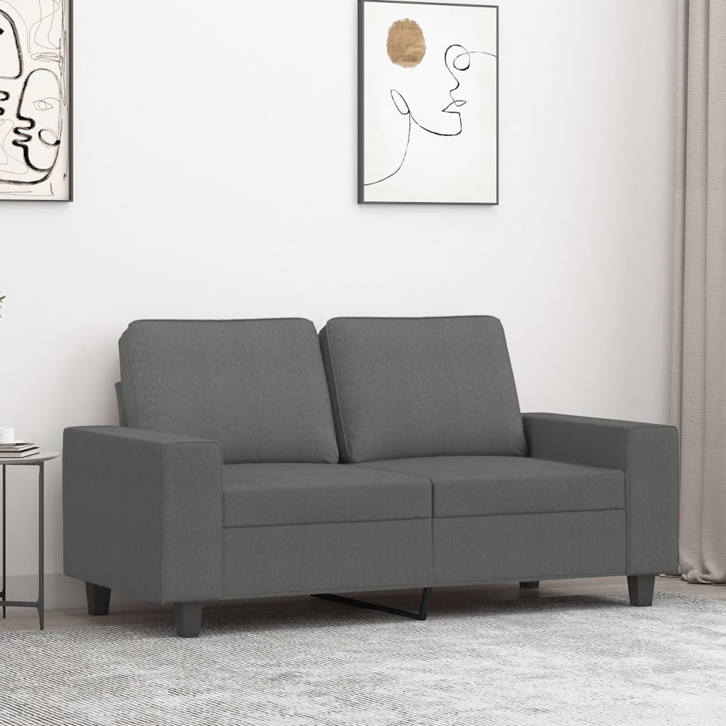 vidaXL Fauteuil 60 cm stof lichtgrijs