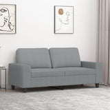 vidaXL Fauteuil 60 cm stof lichtgrijs