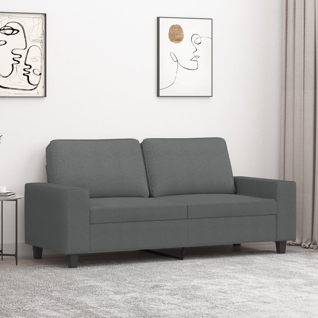 vidaXL Fauteuil 60 cm stof lichtgrijs
