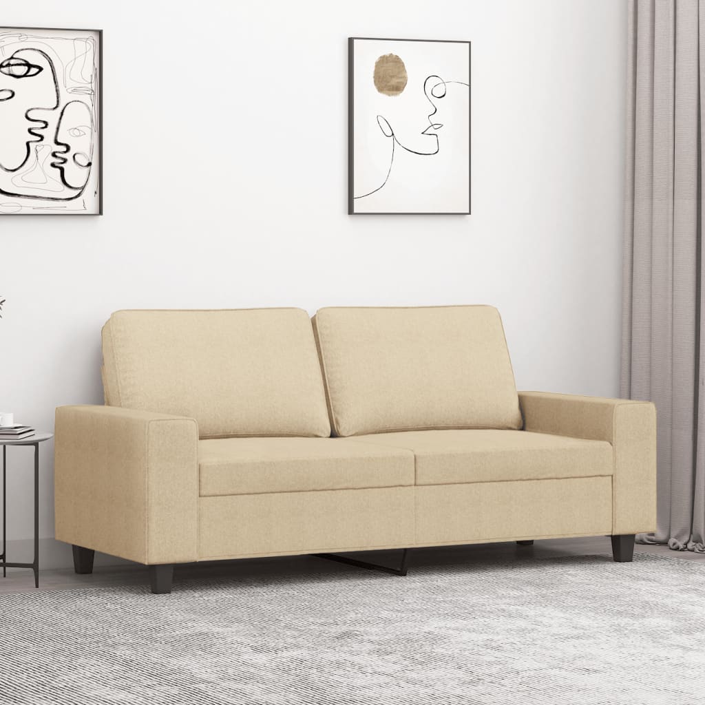 vidaXL Fauteuil 60 cm stof lichtgrijs