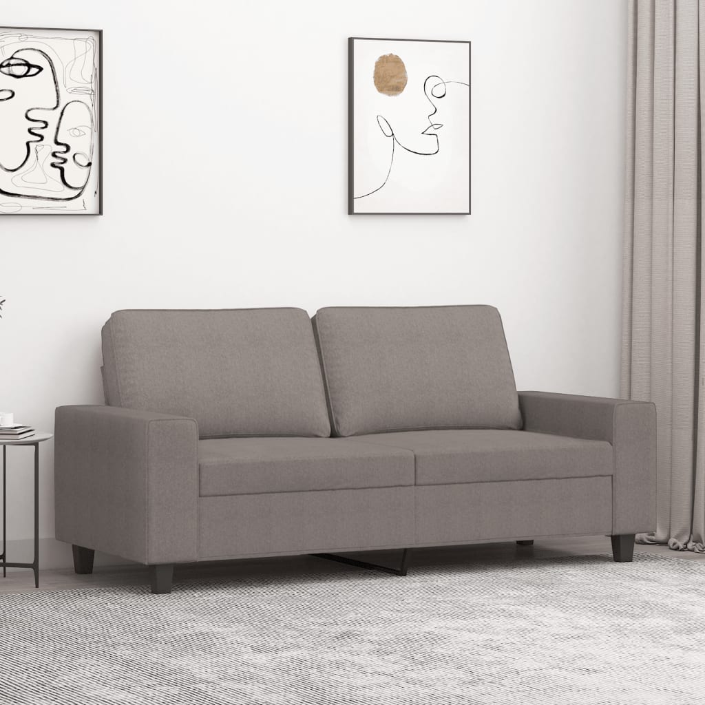 vidaXL Fauteuil 60 cm stof lichtgrijs