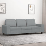 vidaXL Fauteuil 60 cm stof lichtgrijs
