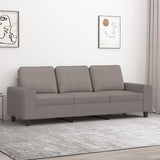 vidaXL Fauteuil 60 cm stof lichtgrijs