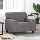 vidaXL Armchair 60 cm artificial leather black