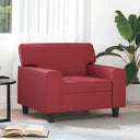 vidaXL Armchair 60 cm artificial leather black