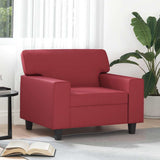 vidaXL Armchair 60 cm artificial leather black