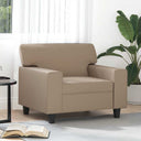 vidaXL Armchair 60 cm artificial leather black