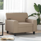 vidaXL Armchair 60 cm artificial leather black
