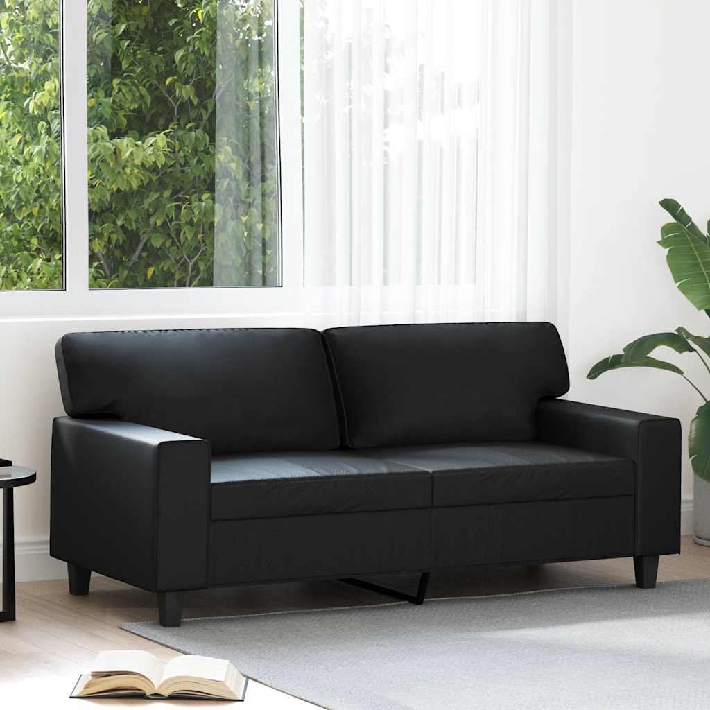 vidaXL Armchair 60 cm artificial leather black