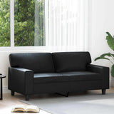 vidaXL Armchair 60 cm artificial leather black