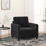 vidaXL Fauteuil 60 cm fluweel lichtgrijs