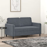 vidaXL Fauteuil 60 cm fluweel lichtgrijs