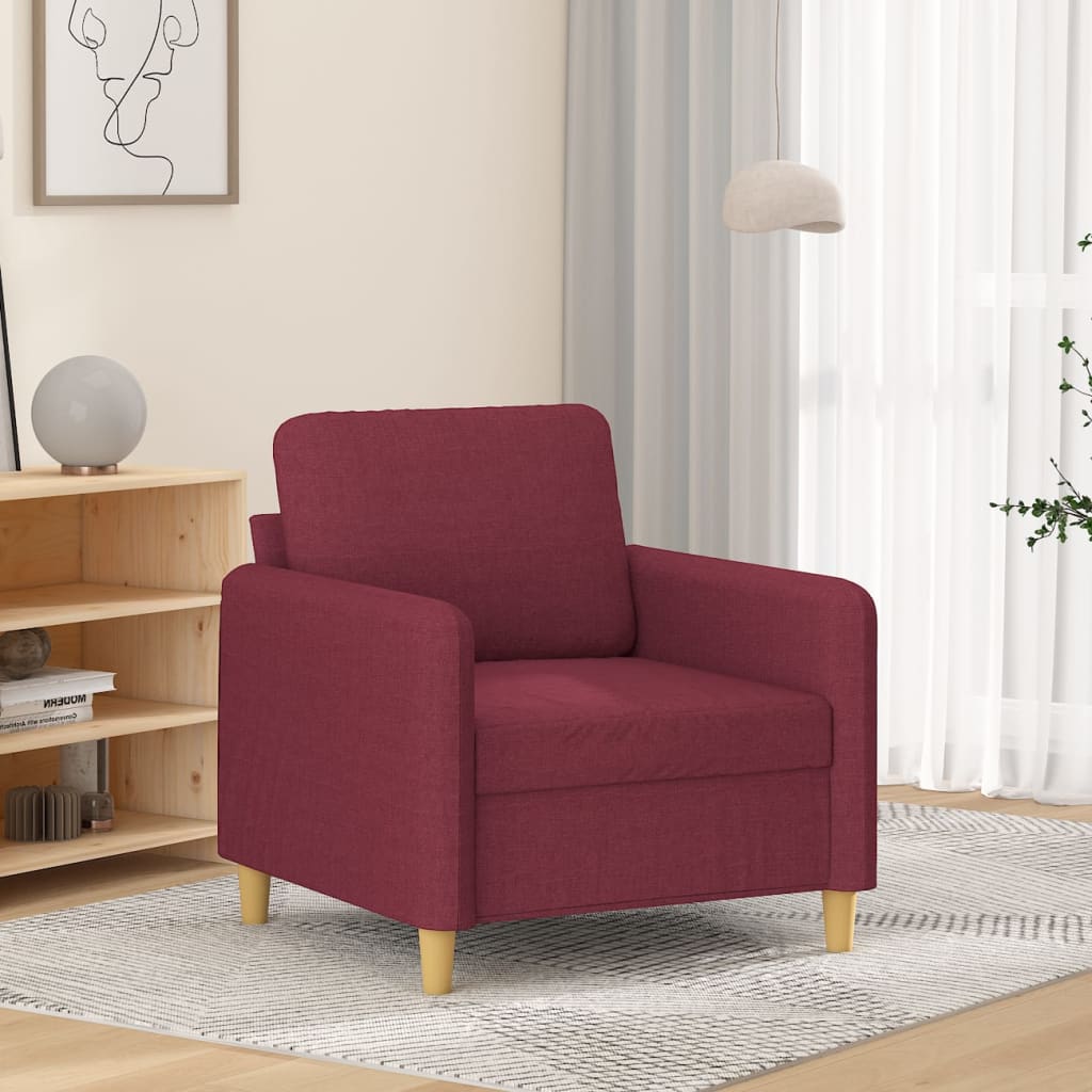 vidaXL Fauteuil 60 cm stof lichtgrijs