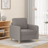 vidaXL Fauteuil 60 cm stof lichtgrijs