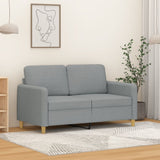 vidaXL Fauteuil 60 cm stof lichtgrijs