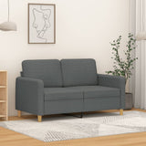 vidaXL Fauteuil 60 cm stof lichtgrijs