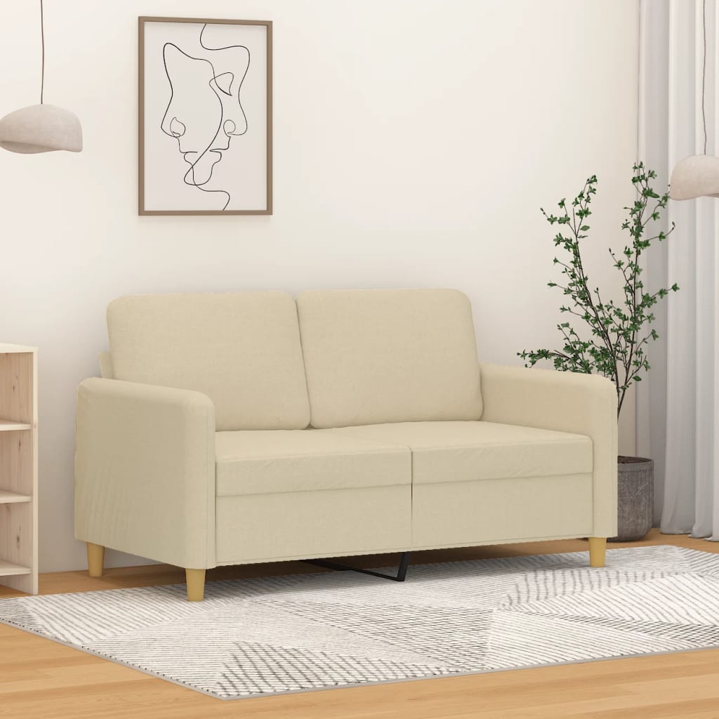 vidaXL Fauteuil 60 cm stof lichtgrijs