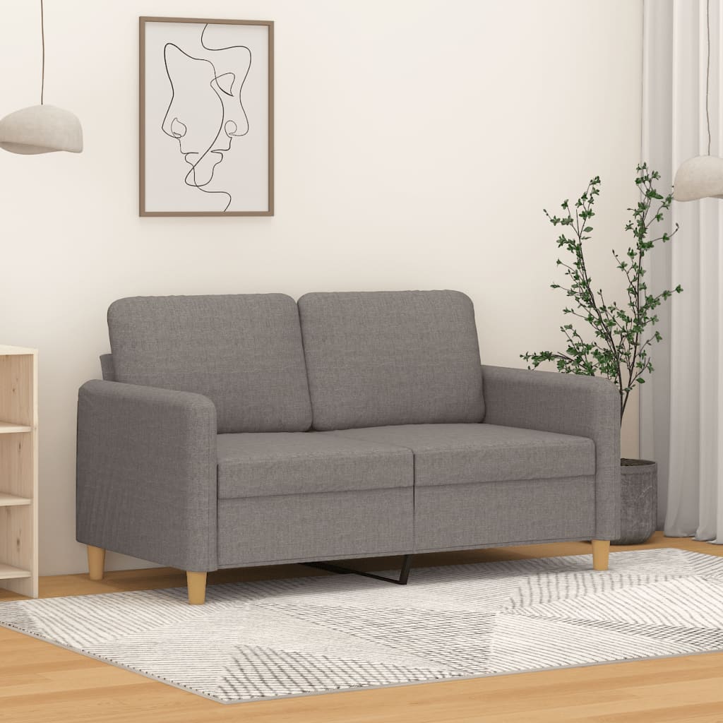 vidaXL Fauteuil 60 cm stof lichtgrijs