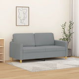 vidaXL Fauteuil 60 cm stof lichtgrijs