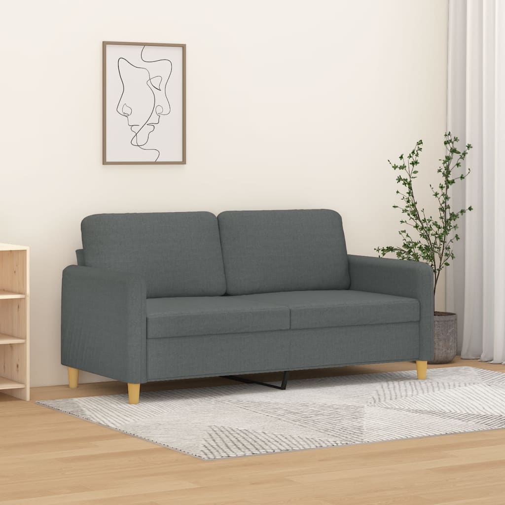 vidaXL Fauteuil 60 cm stof lichtgrijs