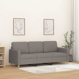 vidaXL Fauteuil 60 cm stof lichtgrijs