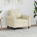 vidaXL Fauteuil 60 cm kunstleer zwart
