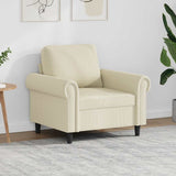 vidaXL Fauteuil 60 cm kunstleer zwart
