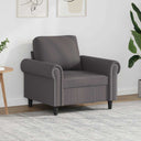 vidaXL Fauteuil 60 cm kunstleer zwart