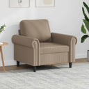 vidaXL Fauteuil 60 cm kunstleer zwart