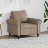 vidaXL Fauteuil 60 cm kunstleer zwart