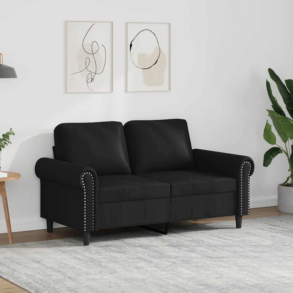 vidaXL Fauteuil 60 cm kunstleer zwart
