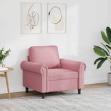 vidaXL Fauteuil 60 cm fluweel lichtgrijs