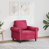 vidaXL Fauteuil 60 cm fluweel lichtgrijs