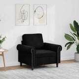 vidaXL Fauteuil 60 cm fluweel lichtgrijs