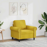 vidaXL Fauteuil 60 cm fluweel lichtgrijs