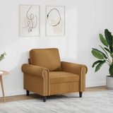 vidaXL Fauteuil 60 cm fluweel lichtgrijs