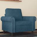 vidaXL Fauteuil 60 cm fluweel lichtgrijs