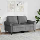vidaXL Fauteuil 60 cm fluweel lichtgrijs
