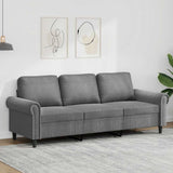 vidaXL Fauteuil 60 cm fluweel lichtgrijs