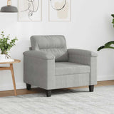 vidaXL Fauteuil 60 cm microvezelstof taupe