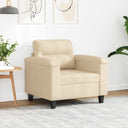 vidaXL Fauteuil 60 cm microvezelstof taupe