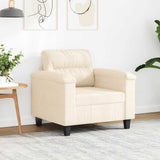 vidaXL Fauteuil 60 cm microvezelstof taupe
