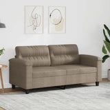 vidaXL Fauteuil 60 cm microvezelstof taupe