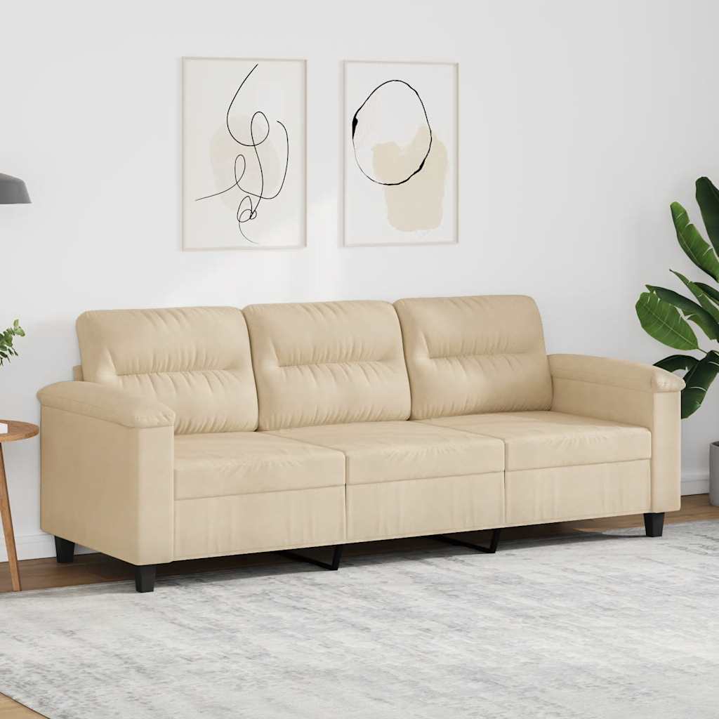vidaXL Fauteuil 60 cm microvezelstof taupe