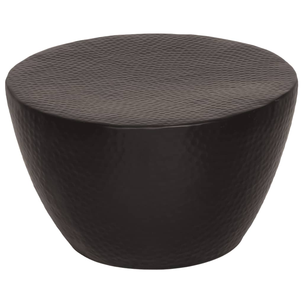 vidaXL Coffee table 70x30 cm hammered aluminium brass-coloured