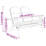 vidaXL Tuinbank Adirondack 126 cm massief acaciahout