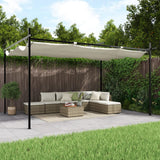 vidaXL Pergola with Retractable Roof 295x292x230 Taupe