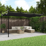 vidaXL Pergola with Retractable Roof 295x292x230 Taupe