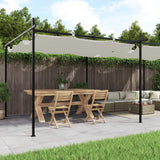 vidaXL Pergola with Retractable Roof 295x292x230 Taupe