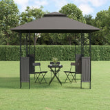 vidaXL Gazebo with Roof 300x300x270 cm Steel Anthracite